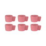 Conjunto 6 Xícaras Cha Porcelana 180ml Willow Rosa Hauskraft - 1