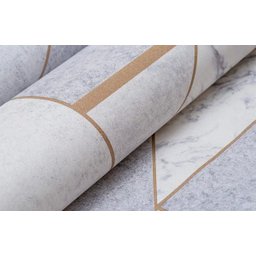 Papel de Parede Geométrico Imitação de Mármore - Pp408 Rolo de 5m2 - 4