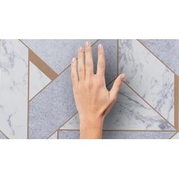 Papel de Parede Geométrico Imitação de Mármore - Pp408 Rolo de 5m2 - 5