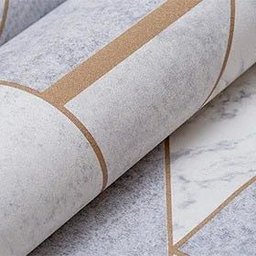 Papel de Parede Geométrico Imitação de Mármore - Pp408 Rolo de 5m2 - 9
