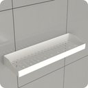 Ver imagem 4 de Porta Shampoo Adesivo sem Furar Parede Branco Df