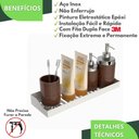 Ver imagem 2 de Porta Shampoo Adesivo sem Furar Parede Branco Df