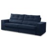 Sofá Retrátil e Reclinável 2 Lugares 1,70m com Molas Milena Suede Azul Rover & Beato - 8