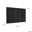 Ver imagem 2 de Painel de Cabeceira Cama Box 0,90 Million Varias Cores - Comprar Móveis em Casa:preto