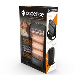 Aquecedor Elétrico Halógeno 1200w 127v Preto Mercury Cadence - 6