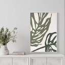 Ver imagem 1 de Quadro Folhas Verde Claro e Forte - Tela Canvas com Moldura Flutuante em Vários Tamanhos - Artfine