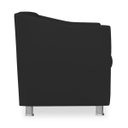 Ver imagem 3 de Poltrona Decorativa Tillak Tilla em Suede para Sala de Estar, Consultório e Recepção - Corino Preto