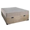 Cama Box Baú Casal Suede + Colchão Sereneprime Molas Ensacadas 138x188x69 Bege - 6