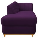 Ver mais imagens de Kit Diva Recamier Vanessa 185cm Lado Esquerdo e 01 Poltrona Laura Suede Doce Sonho Móveis Roxo