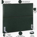 Ver imagem 6 de Cabeceira Cama Box Casal 140 Cm Linho Verde Musgo