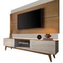 Ver imagem 2 de Rack com Painel Classic com 2 Gavetas 180cm Freijó com Off White - Imcal Móveis