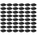 Ver imagem 1 de 48 Pratos Petisqueiras Sobremesa Quadrados 17cm Preto Doces Frutas Coza