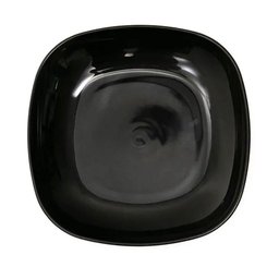 48 Pratos Petisqueiras Sobremesa Quadrados 17cm Preto Doces Frutas Coza - 5