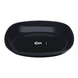 48 Pratos Petisqueiras Sobremesa Quadrados 17cm Preto Doces Frutas Coza - 3