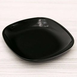 48 Pratos Petisqueiras Sobremesa Quadrados 17cm Preto Doces Frutas Coza - 4