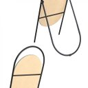 Ver imagem 2 de Espelho Decorativo de Chão Portal Fit s/ Suporte 1P Preto 150x43cm Oblongo