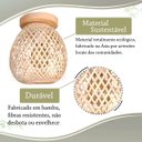 Ver imagem 4 de 2 Luminaria Fibra Natural Bambu Artesanal Plafon Nat93