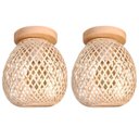 Ver imagem 1 de 2 Luminaria Fibra Natural Bambu Artesanal Plafon Nat93