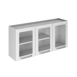 Armário Aéreo 3 Portas de Vidro 1 Prateleira Tarsila Itatiaia - 1 Armário Aéreo 3 Portas de Vidro 1 Prateleira Tarsila Itatiaia - 1