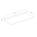 Ver imagem 2 de Tampo para Balcão 120cm Cozinha Modulada 25mm Cristal Mdf Cor:ébano