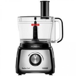 Multiprocessador de Alimentos Mondial Turbo Chef 9 em 1 MPN-01-BF com 2 Velocidades + Pulsar 1000 W - 2