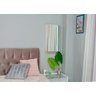 Porta Joias Acessórios Parede Colares Móveis Mdf Branco com Espelho e Veludo 67cm x 35cm - 4