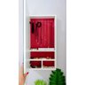 Porta Joias Acessórios Parede Colares Móveis Mdf Branco com Espelho e Veludo 67cm x 35cm - 5
