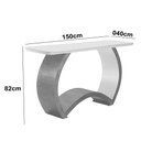 Ver imagem 3 de Aparador Bali com Tampo em Vidro 150x40cm Moderna