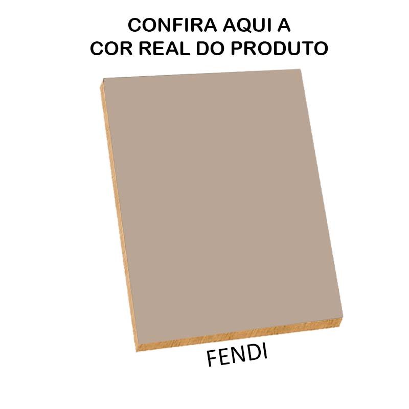 Módulo Balcao 60cm 2 Portas 100% Mdf Cozinha Modulada Provence Robel Fendi/fendi - 3