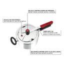 Ver imagem 5 de Kit com 2 Panelas de Pressão Clock 4,5 Litros e 3 Litros Original Polida Fechamento Interno