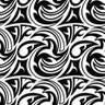 Papel de Parede textura preto e branco tribal - 1