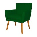 Ver imagem 6 de Poltrona Decorativa Elegante Cecília Recepção Escritório Sala de Estar Suede Verde