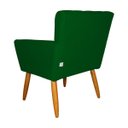 Ver imagem 3 de Poltrona Decorativa Elegante Cecília Recepção Escritório Sala de Estar Suede Verde