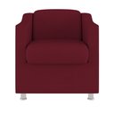 Ver imagem 3 de Poltrona Decorativa Tilla Consultório Recepção Suede Cor:Marsala