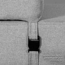 Ver imagem 7 de Poltrona Cama Adele 0,66m Linho Rústico Cinza Dobrável - King House