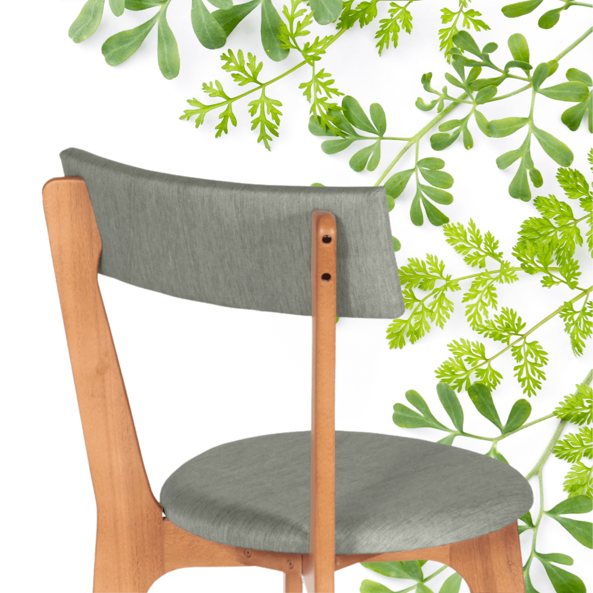 Cadeira em Madeira Ecológica Divino Estofada Verde - 6