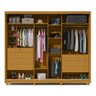 Guarda Roupa Casal com Espelho 2 Portas Apolo Naturale Off-White - Gelius - 6