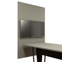 Ver imagem 1 de Painel de Tv P/ Sala de Reunião 195cm X 120cm Czs F5 Office Cor:cinza Sagrado