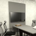 Ver imagem 3 de Painel de Tv P/ Sala de Reunião 195cm X 120cm Czs F5 Office Cor:cinza Sagrado