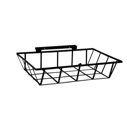Lixeira de Rua Para Muro Parede ou Grade Preta 60x45x12cm Ouro Minas