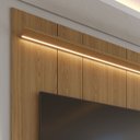 Ver imagem 4 de Rack com Painel para TV 75 Polegadas 100% MDF Vidro Reflecta LED 3 Portas 178cm Neon Float Carvalho