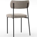 Ver imagem 7 de Cadeira Decorativa Estofada para Sala de Jantar Melina L02 Bouclê Bege - Lyam Decor