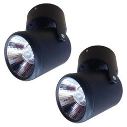 Spot 7W Kit 2Pç Sobrepor Cob LED Direcional Classe A Luxo - Preto - Branco Quente (3000K) - 1