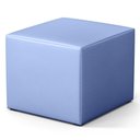 Ver mais imagens de Poltrona de Amamentação Fixa com Puff Lucy P04 Sintético Azul - Mpozenato