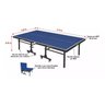 Mesa de Ping Pong C/ Rodas e Paredão Mdf 25mm 1008 Klopf - 1