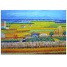 Quadro Pintura Tela ceifador campo trigo sol van gogh 5559: 70cm (A) x 100cm (L) - 1