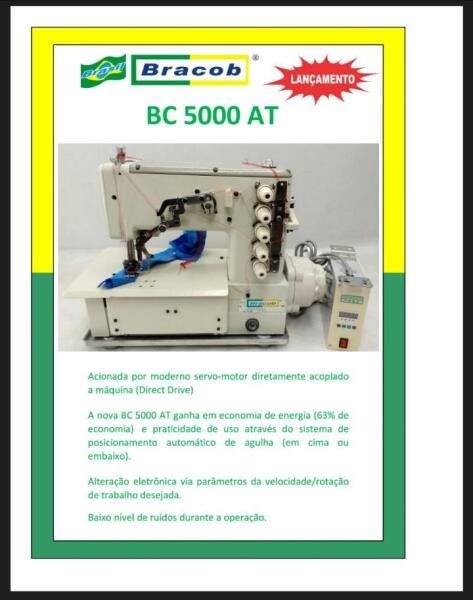 Máquina de Costura Galoneira Bracob Direct Drive BC5000 - 2