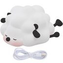 Ver imagem 1 de Luminaria Abajur Ovelhinha Fofa Touch Muda De Cor Usb Recarregavel Silicone Anti Alergica Decoraçao 