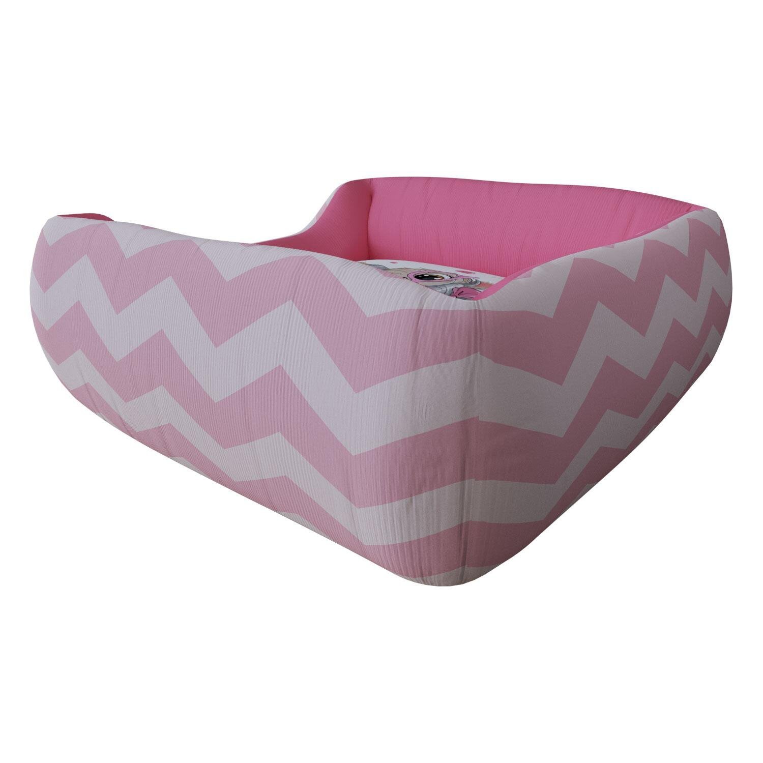 Cama Pet Para Cachorro Rosa Love Aveludado Super Resistente e Macia - 5