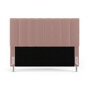 Ver imagem 3 de Cabeceira Nashira 160 para Cama Queen N-031 Veludo Rosê Claro Aradecor